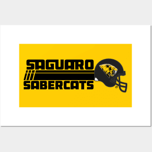 Saguaro Sabercats (Rush Primary - Black) Posters and Art